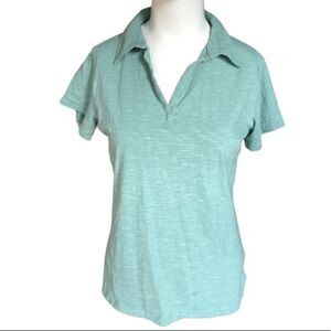 Columbia size small sea green polo